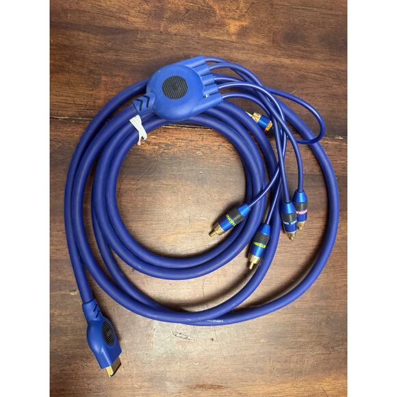 Blue Monster cable 5 prong for Sony Playstation 2 10 feet long - Picture 2 of 4